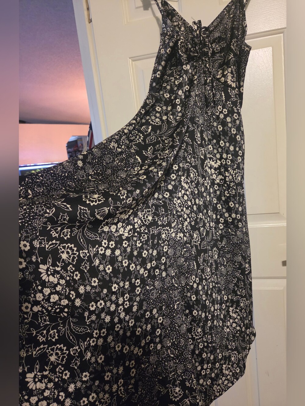 Black Floral Sozy Angelina Midi/Maxi